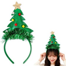 Christmas Tree Headband-Cute Xmas Headbands for Woman Christmas Holiday Party...