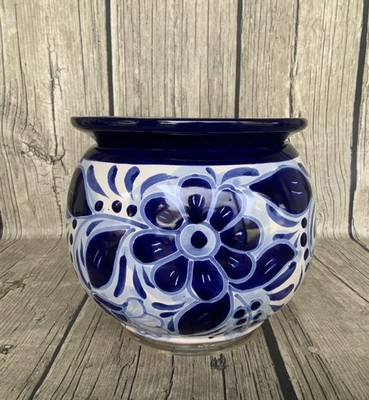 Large Talavera Self-Watering African Violet Pot