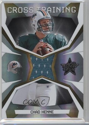 2008 Leaf Rookies & Stars Cross Training Materials /250 Chad Henne #CT-3 RC 0v1