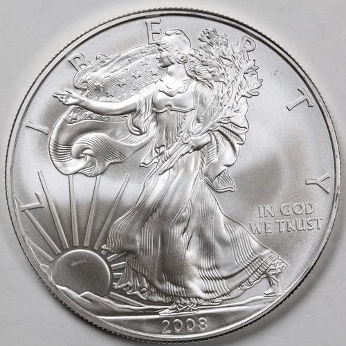 2008 American Silver Eagle (BU) in a Capsule - PRISTINE - ORIGINAL OWNER!
