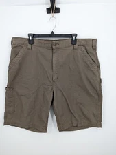 Carhartt Men's Brown/Green Carpenter Work Cargo Pockets Shorts Size 42 B147 LBR