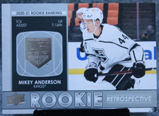 Mikey Anderson Rookie Retrospective Card  2021-22 Upper Deck Hockey S1 #RR-3