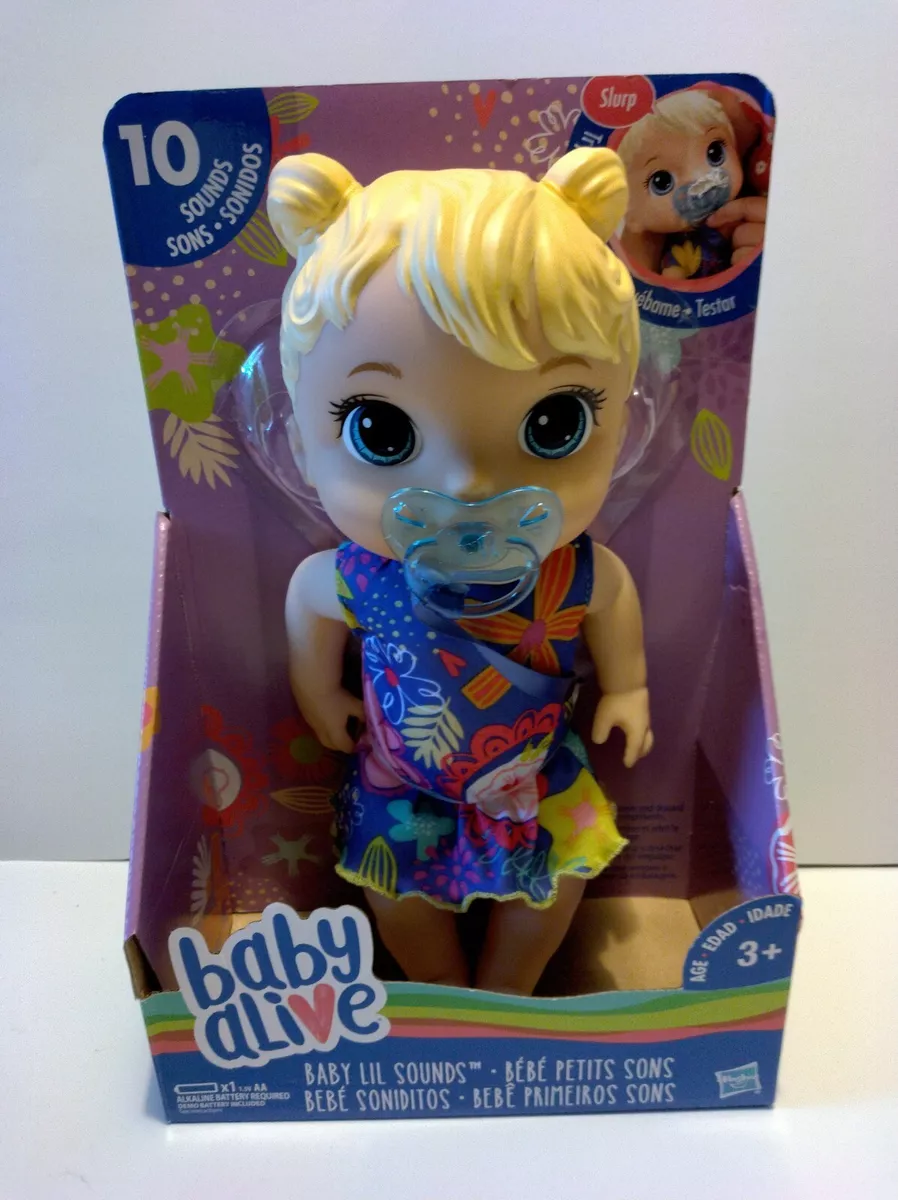HASBRO BABY ALIVE 10 SOUNDS SLURPS YAWNS CRY S