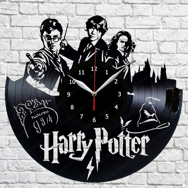 Harry Potter Vinyl Record Wall Clock Art Decor Original Gift
