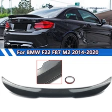 PSM Style For 2014-21 BMW F22 230i M235i M240i F87 M2 Trunk Spoiler Carbon Look