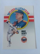 1990 Fleer Baseball  All Star Team # 10 Mike Scott Houston Astros