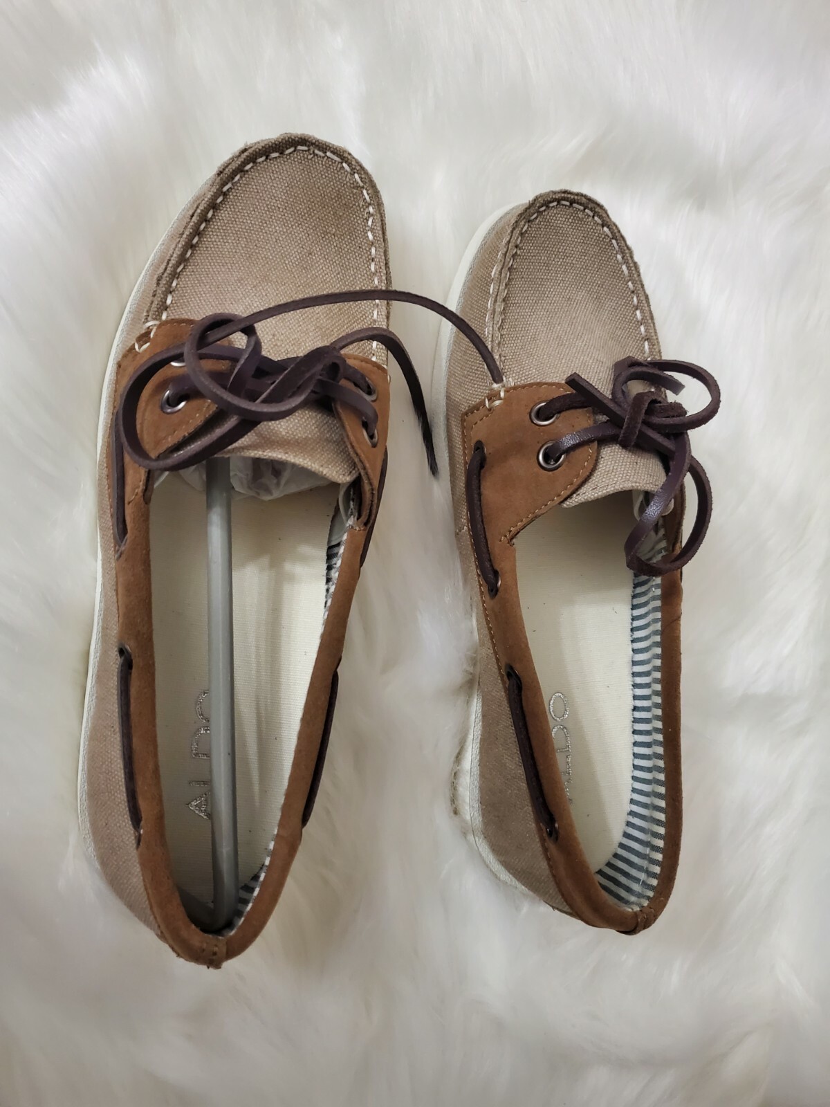 Men Aldo Boat Shoes Size 6.5 Brown 