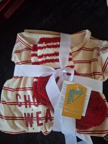 NWT There Abouts Boys 3-pc Pajama Set HOT CHOCOLATE WEATHER SZ 4