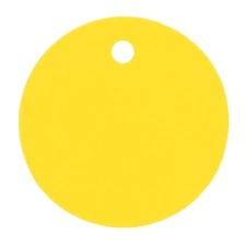 1.5" Yellow Gift Tags - Round Circle Paper Hang Tag - 1 1/2 Inch - 100 500 1000