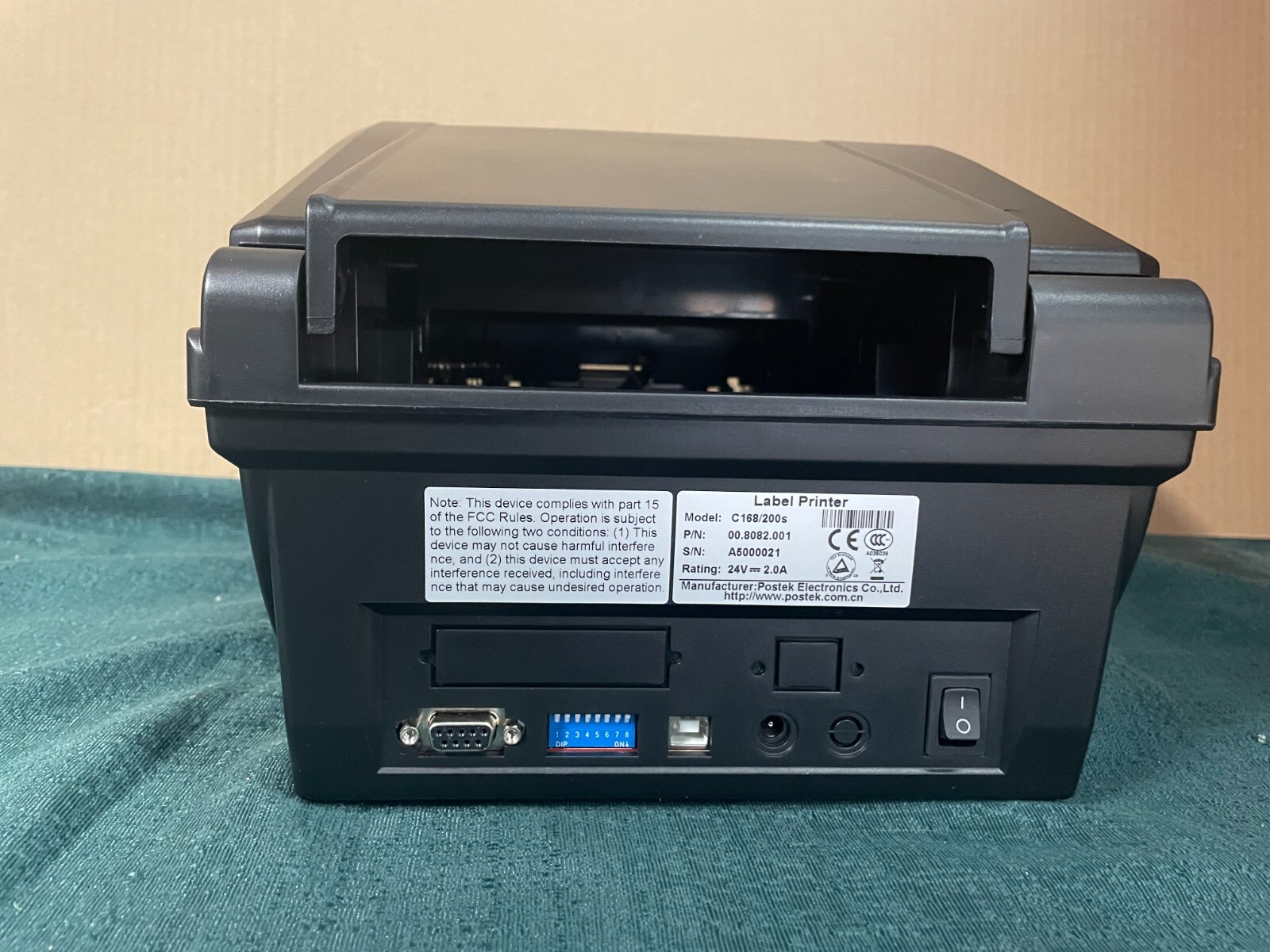 Postek C168/200s Barcode Label Printer (P/N 00.8082.001) eBay