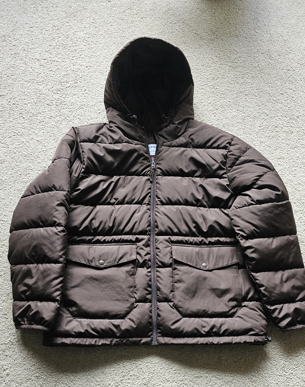 NEW With Tag Mens Soft Puffer Jacket/Coat Coffee Ground Brown