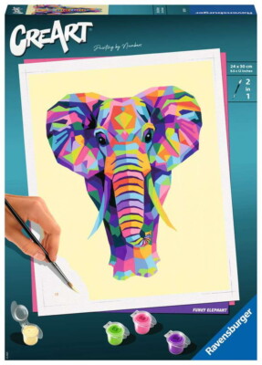 Ravensburger Malen nach Zahlen CREART Trend Serie C Funky Elephant 28995