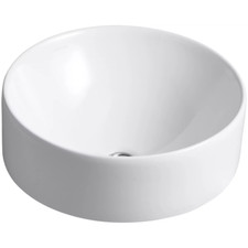 Kohler K-14800-0 Vox 16-1/2" Vessel Sink with Overflow, White