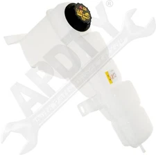 APDTY 714324 Coolant Water Overflow Degas Plastic Reservoir Bottle With Cap
