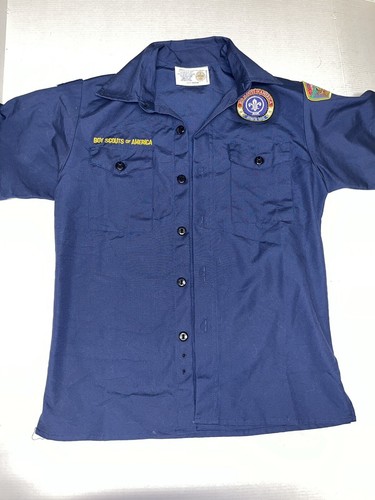 Boy Scouts  Cub Scouts  Of America Uniform Youth Medium Shirt  Blue Excellent Co