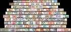 100 Pcs of Different Unique World Foreign Mixed Banknotes Currency Unc + List