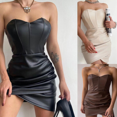 sexy strapless mini dress Short Mermaid Strapless Asymmetrical Mini Sleeveless Open Back Sexy Homecoming Dress