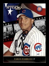 Carlos Zambrano Autographed 2002 Donruss Studio Card #104 Chicago Cubs