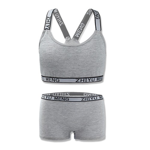 SPORTS BRA/SHORT BRIEFS BOXERS AGE 7-14 Girls Crop Top First Bra Vest Underwear - Picture 2 of 12