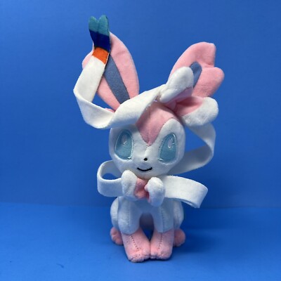 Sylveon Pokemon Plush 9'' Soft Stuffed Animal Toy Doll Pink White  Pocket Monster
