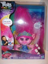 DreamWorks Trolls World Tour Dancing Hair Poppy Interactive Talking Singing Doll