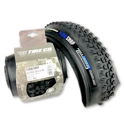 VEE TIRE CO. 2 Vee Tire 24x2.40 Flow Snap Bike Tires Folding Bead Enduro Core 24x2.4 tires