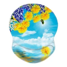 Wrist Mouse Pad Non-Slip Ergonomic Mouse Pad with Gel Wrist Rest Support Gami...