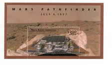 1997 $3 Mars Pathfinder Souvenir sheet Scott #3178, Mint NH