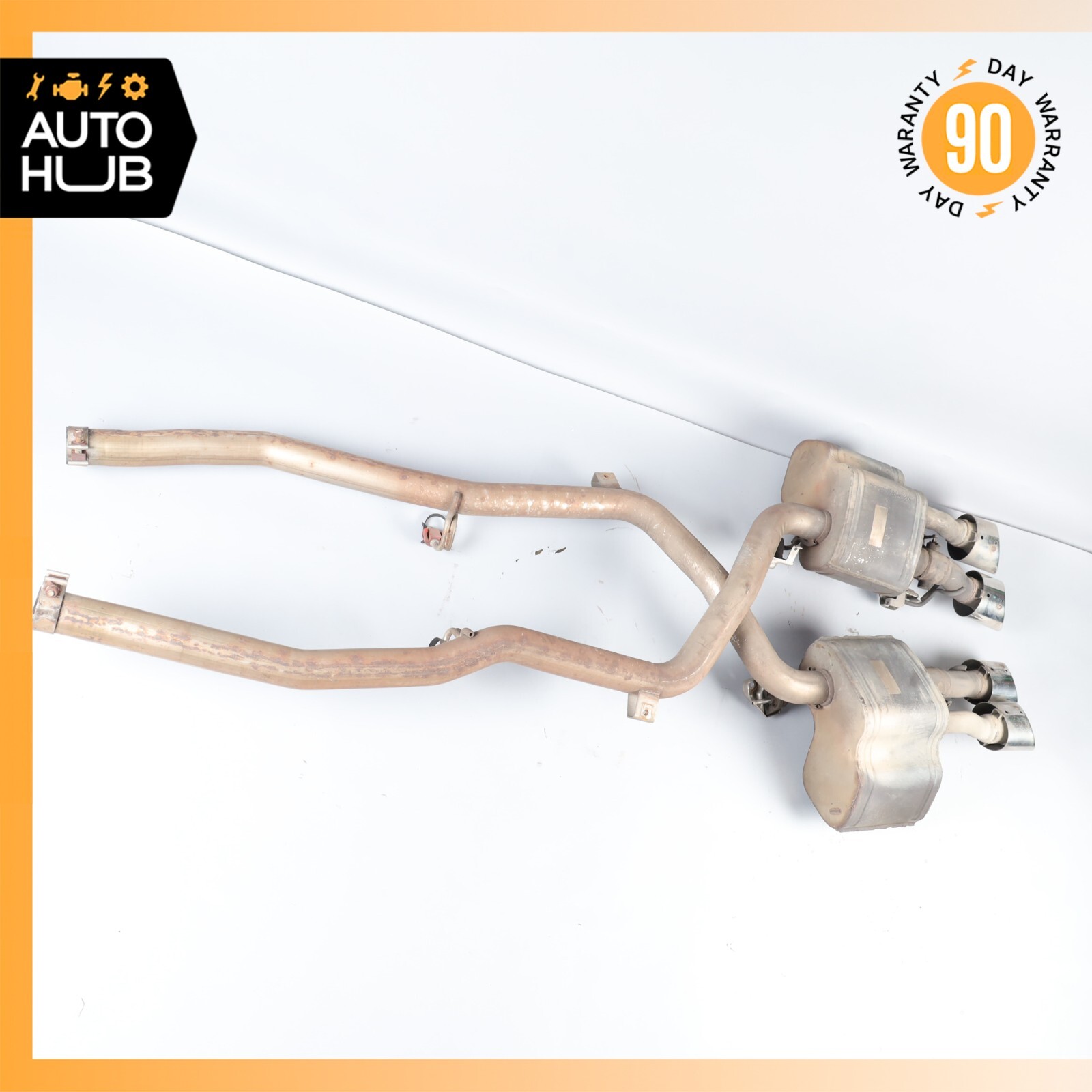 Maserati Quattroporte SQ4 M156 Exhaust Muffler Left & Right Side Set OEM 69k