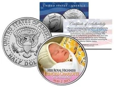 Her Royal Highness PRINCESS CHARLOTTE of Cambridge 2015 JFK Half Dollar US Coin
