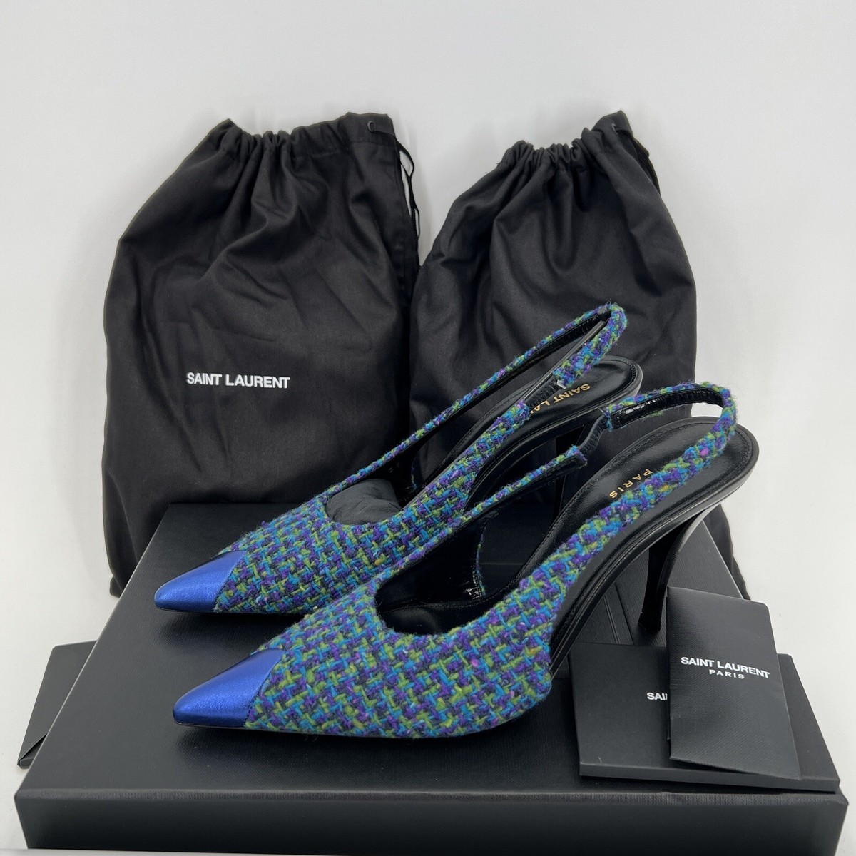 saint laurent tweed pumps