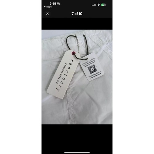 Sanctuary White Cargo Style Shorts -24W - Bild 5 von 8