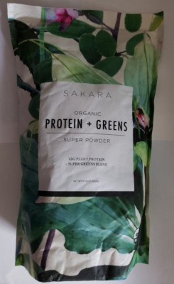 Sakara - ORGANIC Protein + Greens Super Powder - 21.16 oz  30 Serv - Exp 10/2026