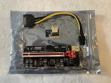 PCE164P-N10 VER010S PCI-E X1 X16 Riser 6 Pin for Video Card/Graphics Card