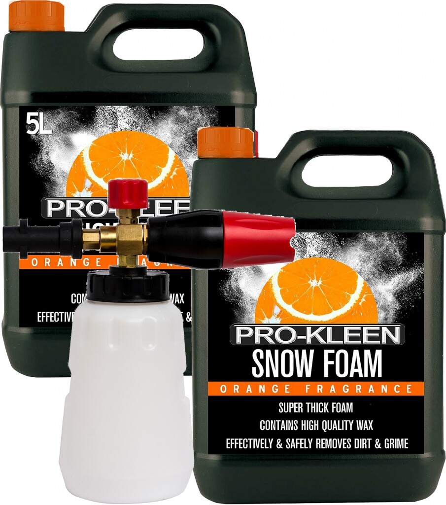 ProKleen Car Snow Foam Orange 10L & Lance Cannon Karcher K Compatible Gun