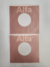 45 RPM 7" RECORD SLEEVES CO. SLEEVE 2 PACK SEE PHOTOS - Alfa SLV203
