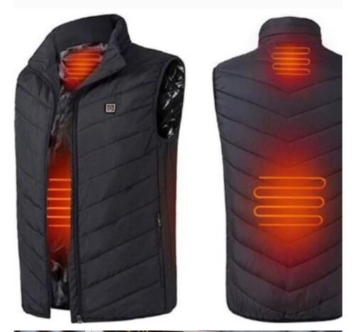 Heated Puffer Vest w/ Integrated Light Battery Bank 5000mAh