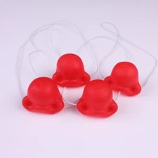 5pcs Red Latex Nose Adjustable Clown Fancy Dress Costume Festival Party
