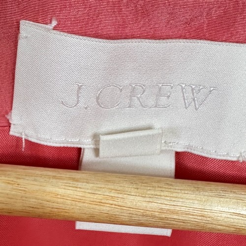 J. Crew Women's Coral Pink Tank Dress with a Ruffle Neckline 100% Silk Size 2 - Picture 4 of 11
