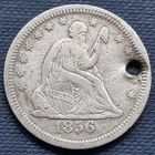1856 Seated Liberty Quarter 25c Better Grade VF Details #84143