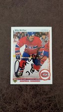 1990-91 Upper Deck Mike McPhee #384 - Montreal Canadians - Autographed!
