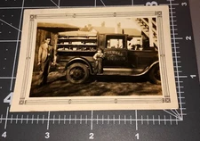 1920s WORK TRUCK Newman Plumbing & Heating Repairman Vintage Snapshot PHOTO