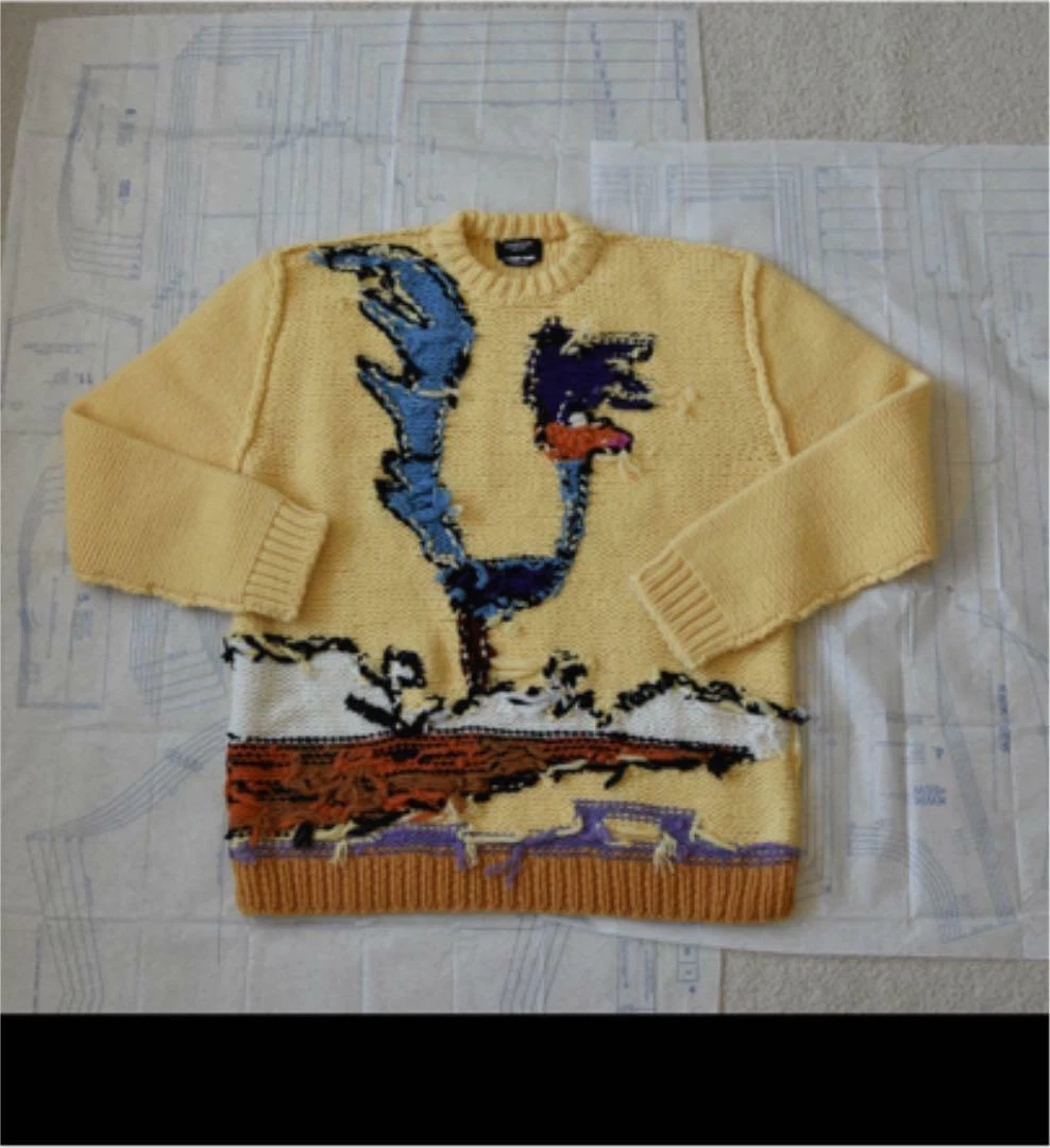 Raf Simons Calvin Klein 205w39nyc Looney Tunes Reversible Knit Size M