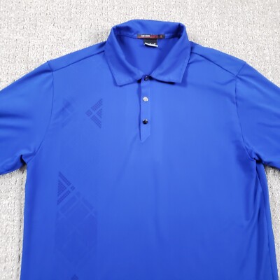 Tiger Woods shirt Mens Golf Polo Blue Nike Dri Fit | eBay