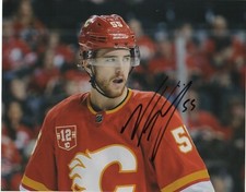 Calgary Flames Noah Hanifin Signed Autographed 8x10 NHL Photo COA #4