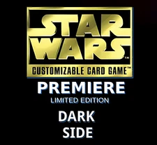 Premiere - (Dark Side) Star Wars CCG Customizeable Card Game SWCCG ~ Singles