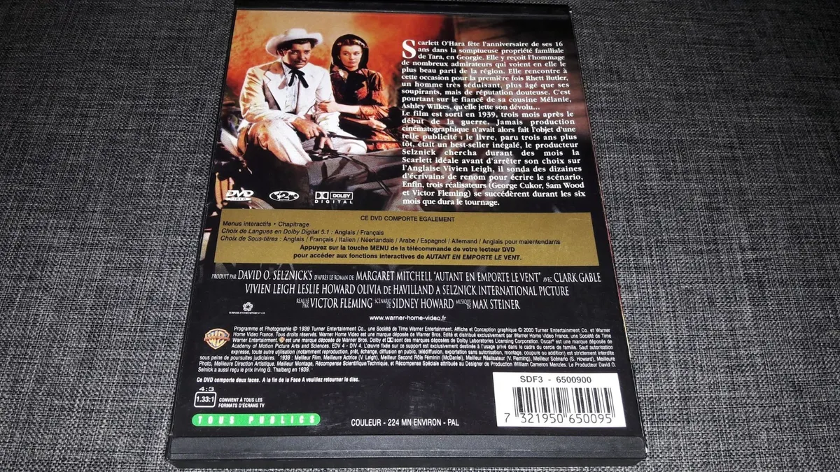 DVD Autant en emporte le vent - Achat / Vente dvd film Autant en