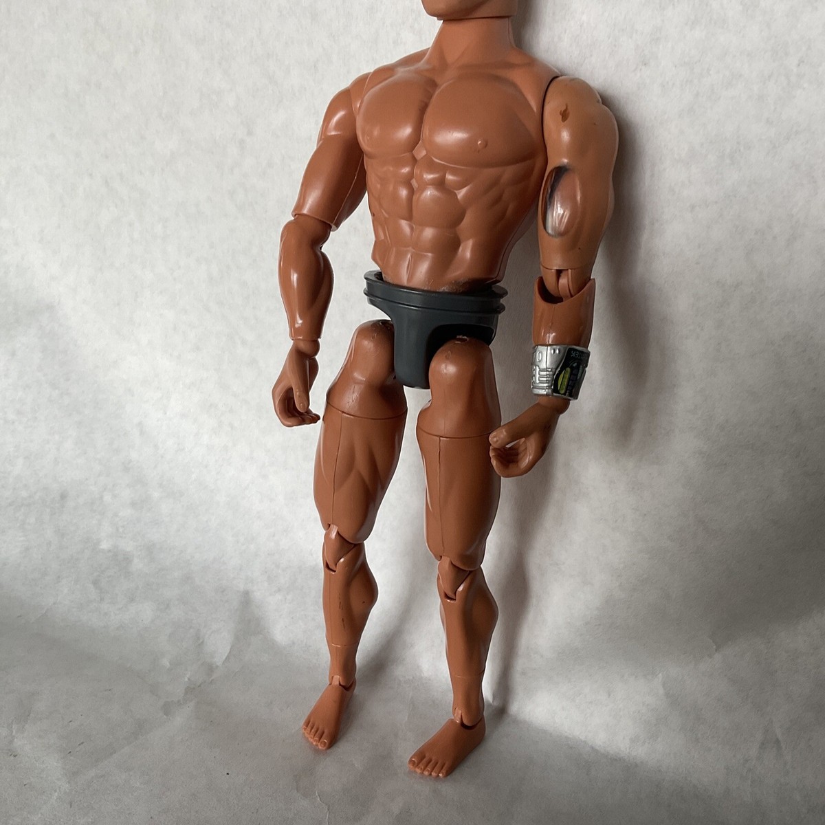 1998 MATTEL MAX STEEL ACTION FIGURE DOLL See Through Bicep Working