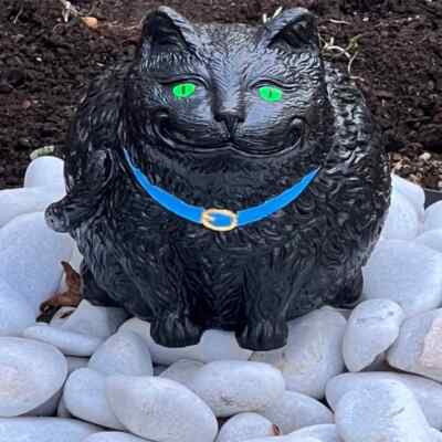 Cat Garden Statue | Stone Fat Cat | Gift for Cat Lovers | Various Colors