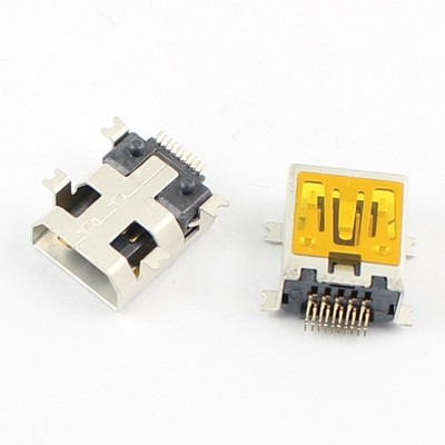 5Pcs Mini USB 10 Pin Female SMT SMD PCB Socket Connector